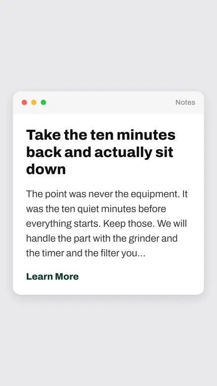 Spec ad from the Hookline bench